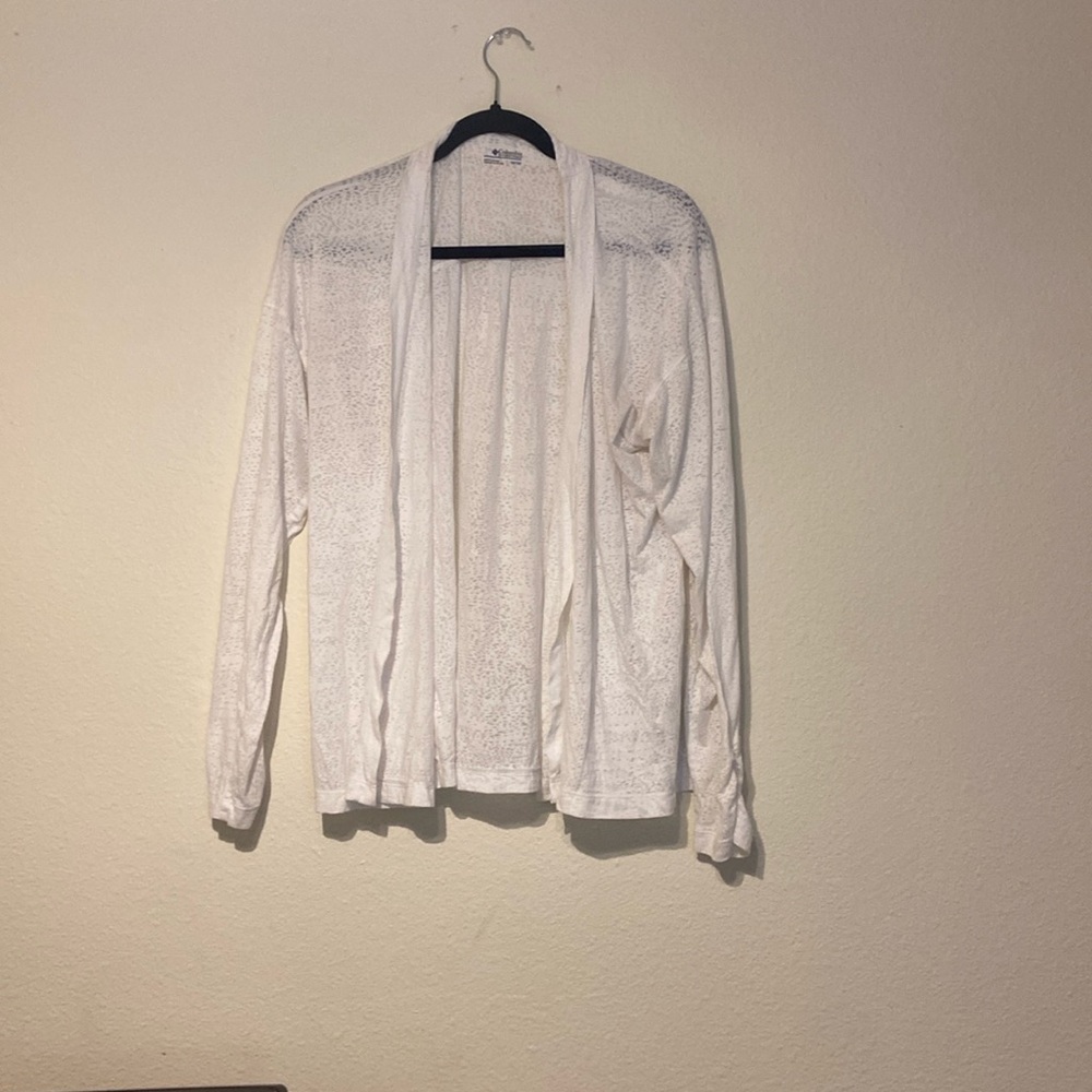 Columbia White Cardigan